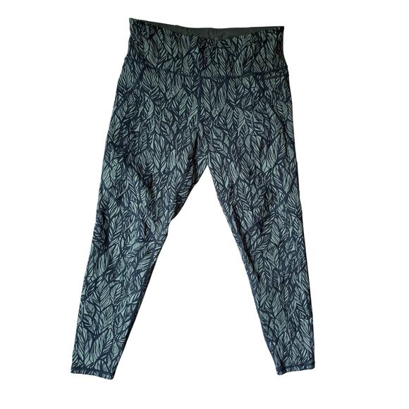 Sweaty Betty Power 7/8 Leggings Women’s S Green Leaf Print Workout Yoga Pants - Picture 2 of 6